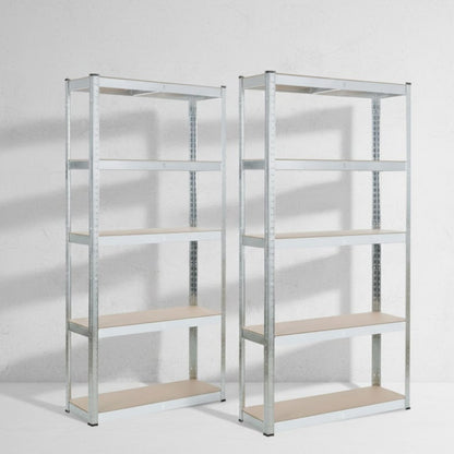 2 étagères métalliques solides 5 niveaux