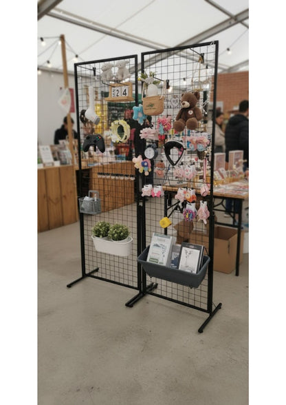 Lot de 2 panneaux muraux à grille double face