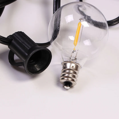 Guirlande solaire de 9.5 m avec 26 ampoules LED G40